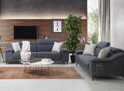 Design Three Seater Sofa Couch Upholstery Modern Living room Textile Sofas new Furniture